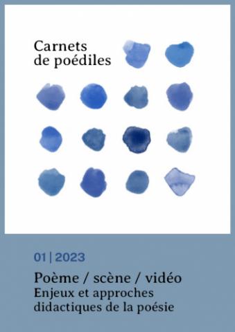 Couverture du numéro 1 de la revue Carnets de poédiles